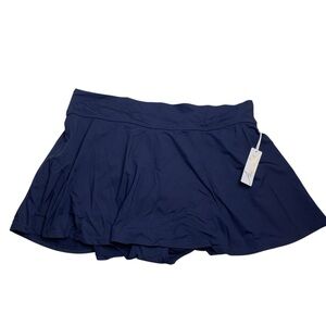 Anne Cole Plus Size Banded Swim Skirt Navy Blue Size 20 W New with Tags